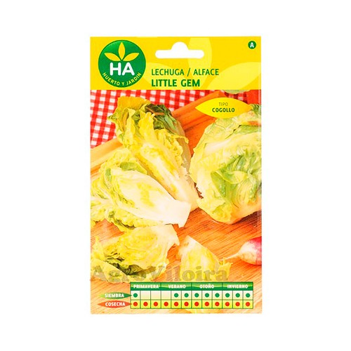 Semillas Lechuga little gem cogollo pequeño, HA HUERTO Y JARDÍN.