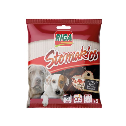 RIGA Snack de carne para perros RIGA STOMAK"OS 100 g.
