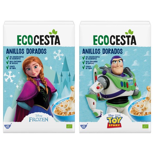 ECOCESTA Bio Cereales anillos dorados ecológicos 330 ml.
