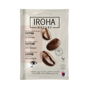 IROHA NATURA Parches antifatiga para el contorno de ojos con cafeína y vitamina C 2 uds.
