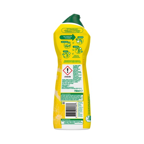 CIF Crema Limpiadora Limón CIF 750 ml.