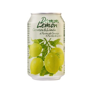 Cerveza con limón lata 33cl.