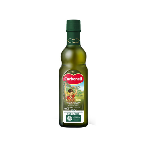 CARBONELL Gran Selección  Aceite de oliva virgen extra botella 500 ml.