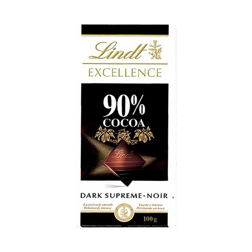 Imagen de Chocolate 90% cacao LINDT EXCELLENCE 100 g.