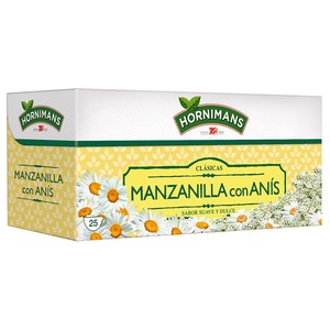 Imagen de HORNIMANS Manzanilla con anís 25 uds. 35 g.