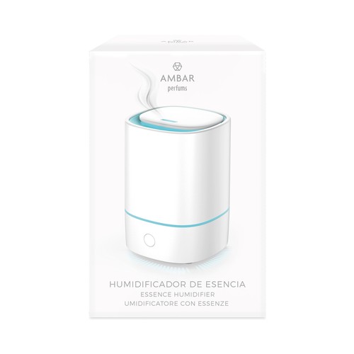 AMBAR Humidificador de esencia, con luz de ambiente.