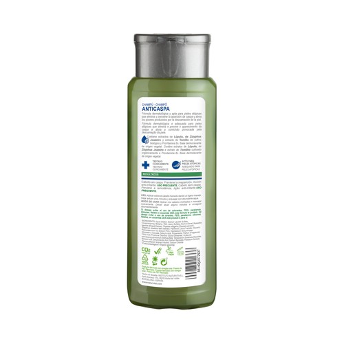 NATUR VITAL Sensitive Champú anticaspa acción duradera, para pieles sensibles 300 ml.