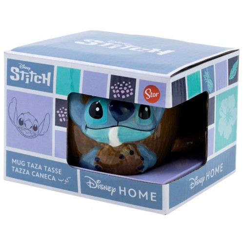 Taza de cerámica de Stitch, 420 ml, DISNEY.