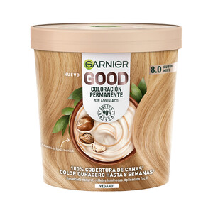 Imagen de GARNIER Coloracion permanente sin amoniaco, tono 8.0 Rubio miel GARNIER Good.