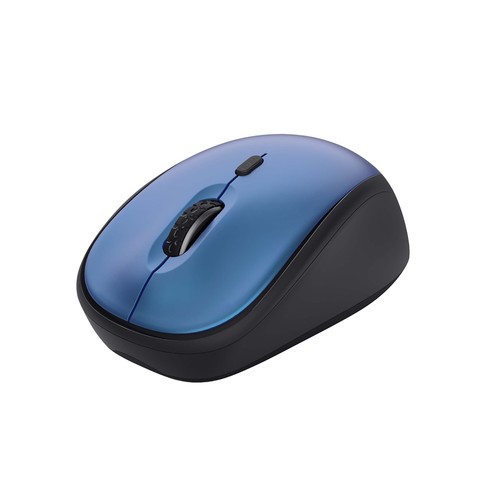 Ratón inalámbrico para ordenador, color azul, TRUST Yvi+.