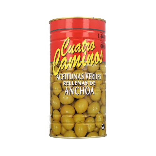 CUATRO CAMINOS Aceituna rellena 600 g.