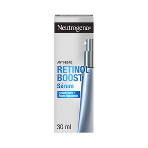 NEUTROGENA Retinol boost Sérum facial antiarrugas con retinol puro y ácido Hialurónico 30 ml.