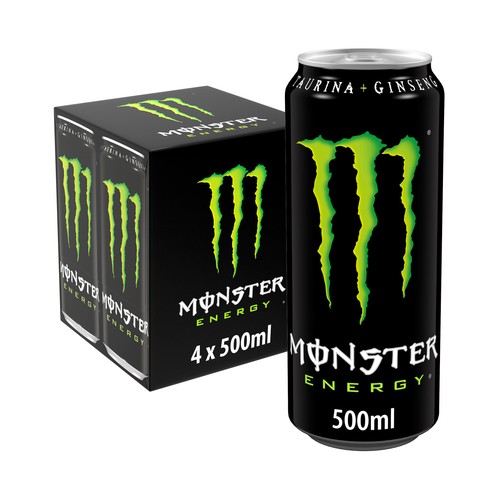 Bebida energética MONSTER ENERGY pack 4 uds. x 50 cl