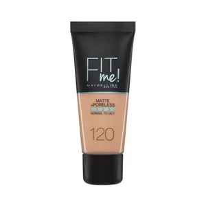 MAYBELLINE Fit me! Tono 120 Fondo de maquillaje con acabado mate, para pieles normales a grasas.