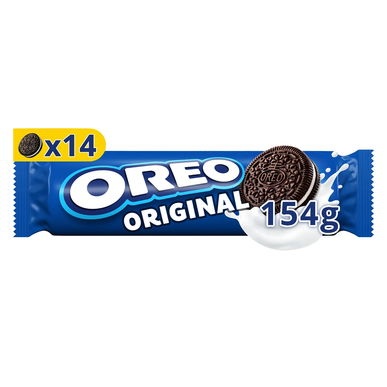 Galletas de cacao rellenas de crema de vainilla 154 g.