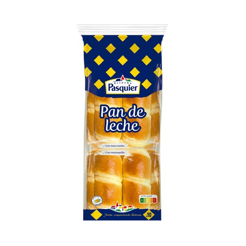PASQUIER Pan de leche 10 uds. 350 g.