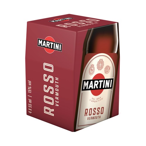 Vermouth rosso MARTINI botella de 4x 60 ml.