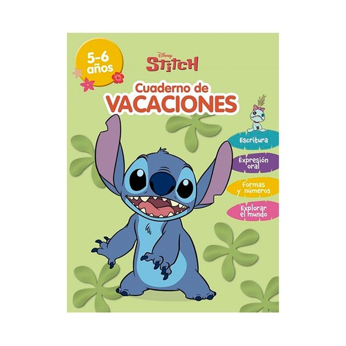 Cuaderno de actividades Stitch 2 (5-6 años) DISNEY.