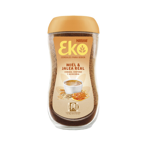 Cereales solubles para beber EKO Miel y jalea frasco de vidrio de 150 g.