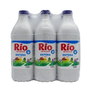 RÍO Leche entera de vaca, de origen gallego 6 x 1.5 l.