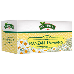 Imagen de HORNIMANS Manzanilla con anís 25 uds. 35 g.