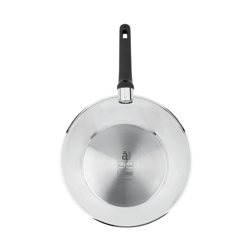 Wok de acero inoxidable apto para inducción, 28cm. ACTUEL.