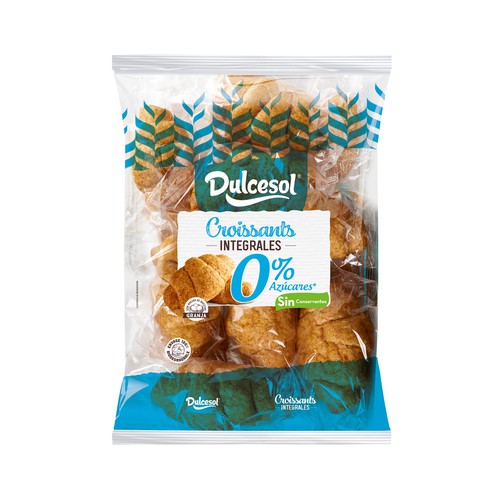 Croissants integrales 0 % azúcares añadidos DULCESOL 270 g.