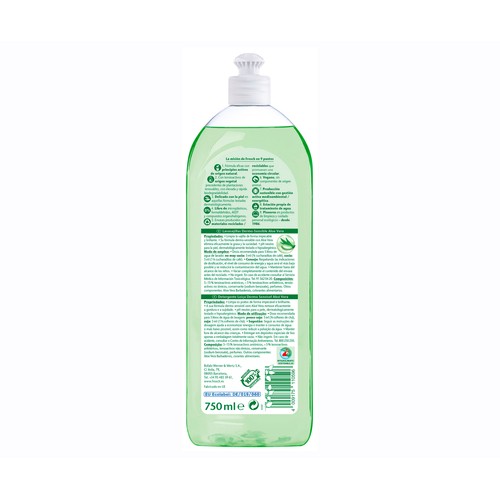 FROSCH Detergente lavavajillas loción con aloe vera 750ml