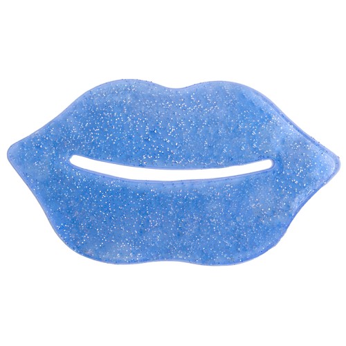 IDC INSTITUTE Glitter blue Parche hidratante de gel para labios.