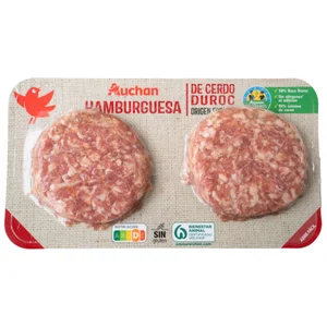 ALCAMPO CULTIVAMOS LO BUENO Hamburguesa de cerdo duroc  2x120 g.