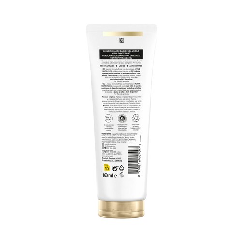 PANTENE Pro-v cuidado clásico Acondicionador con Provitamina B5, para cabellos normales a mixtos 160 ml.