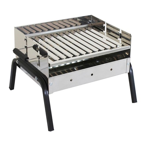 Barbacoa de sobremesa IMOR AVILA acero Inox, bandeja recoge grasas.