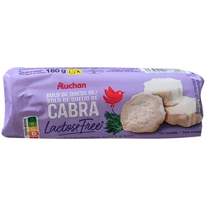 AUCHAN Queso rulo de cabra sin lactosa 180 g Producto Alcampo.