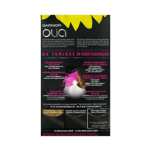 GARNIER Olia Tinte de pelo color castaño oscuro, tono 3.0.