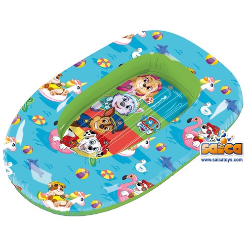 Barca hinchable de 120cm de largo con diseño surtido Peppa Pig o Patrulla Canina, SAICA.