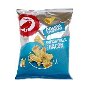 Imagen de PRODUCTO ALCAMPO Conos de maíz con sabor bacon y queso PRODUCTO ALCAMPO 80 g.