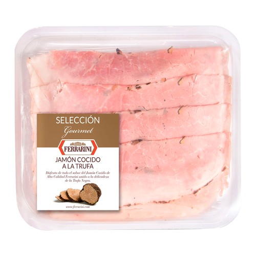 FERRARINI Jamón cocido a la trufa cortado en lonchas FERRARINI Selección gourmet 100 g.
