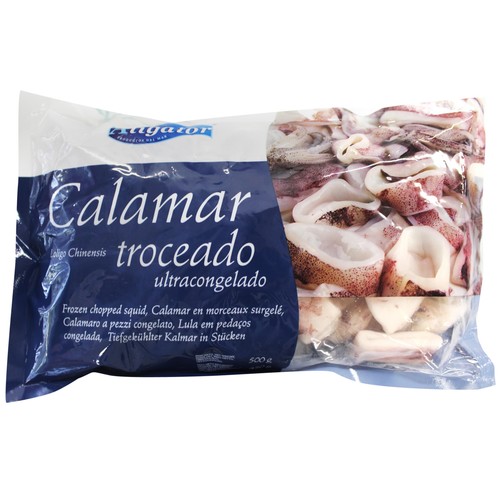 ALIGATOR Calamar troceado y ultracongelado ALIGATOR 450 g (P.N).