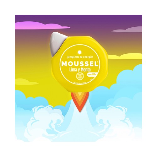 MOUSSEL Gel revitalizante para baño o ducha con aroma a lima y menta MOUSSEL 650 ml