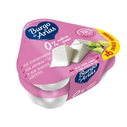 BURGO DE ARIAS Queso 0% grasa 6 x 72 g.