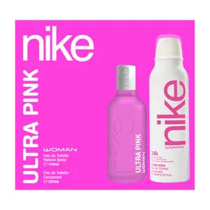 NIKE Ultra pink woman Estuche regalo para mujer con colonia y desodorante.