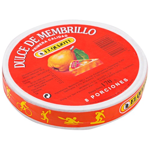 Dulce de membrillo en porciones EL QUIJOTE 170 g.
