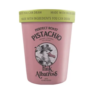 PINK ALBATROSS Tarrina de helado 100% vegetal con pistacho 480 ml.