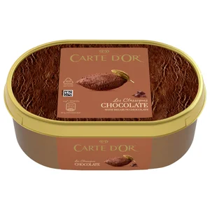 CARTE D"OR Les classiques Tarrina de helado de chocolate con autentico chocolate belga 1 l.