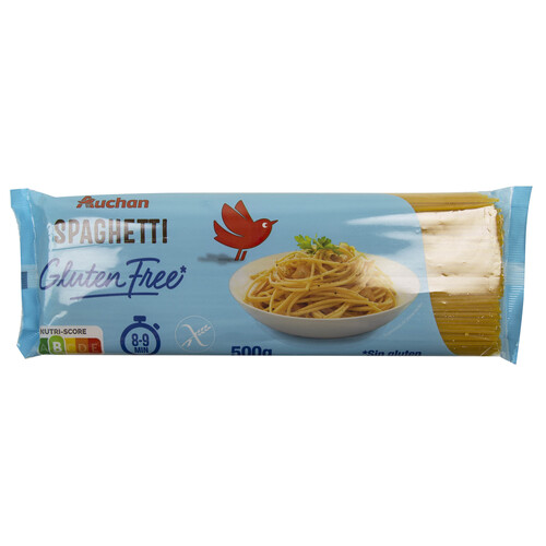 Pasta spaghetti sin gluten PRODUCTO ALCAMPO 500 g.