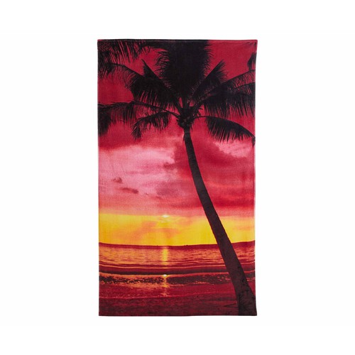Toalla de playa velour, 90x160cm, 100% Algodón, 350g/m², ACTUEL. diferentes modelos, 1 unidad.