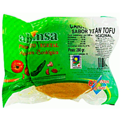 AHIMSA Carne Vegetal Seitan Tofu ecológico AHIMSA 280 g.