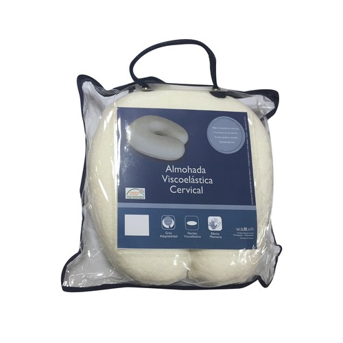 Almohada viscoelástica de viaje con soporte cervical SPACIO REPOS.