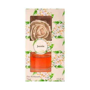 Ambientador con forma de flor 75ml, aroma jazmín.