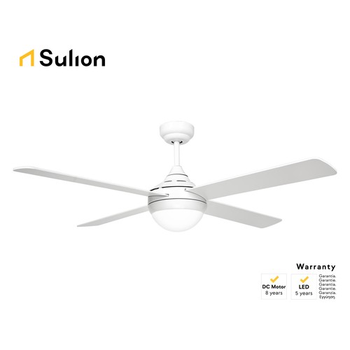 Ventilador de techo SULION Wipa plano, diámetro 122cm, motor DC, 4 palas reversibles.